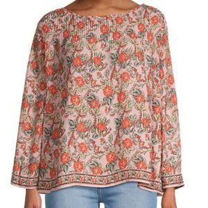 Max Studio Floral Lightweight Boho Top
